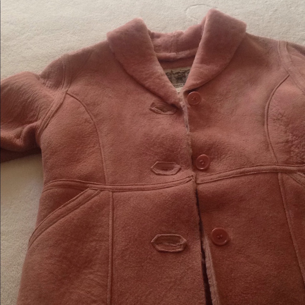 Girls size 4T shearling winter coat.